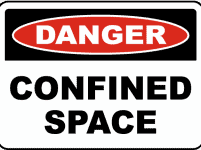 Confined space sign