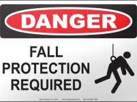 fall protection signage