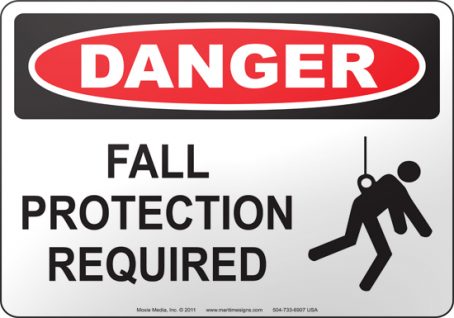 fall protection signage