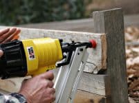 Using a nail gun