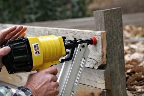 Using a nail gun