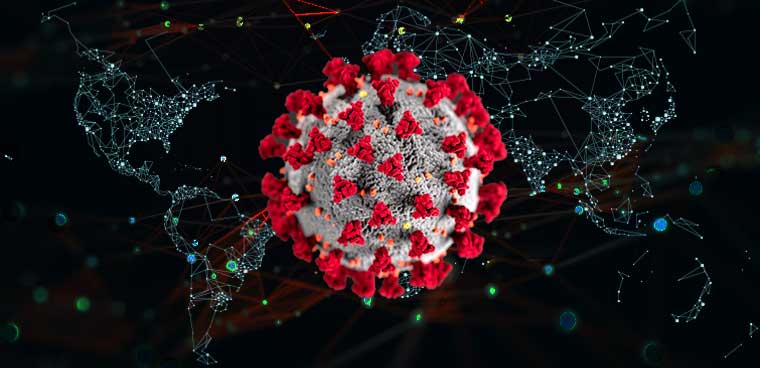 illustration of covid-19 virus
