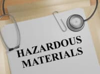 Hazardous materials medical concept