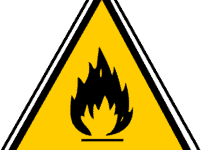 Inflammable sign hazardous