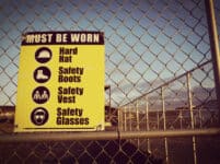 Site safety signs construction site for health and safety