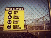 Site safety signs construction site for health and safety