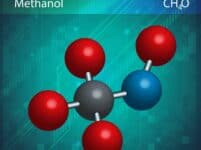 An image showing the Methanol molecule