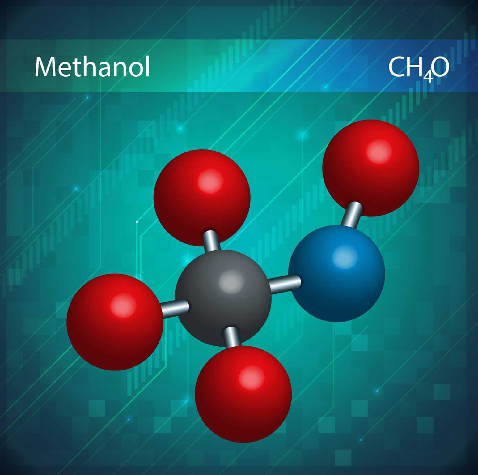 An image showing the Methanol molecule