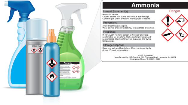 bottles secondary container label icon